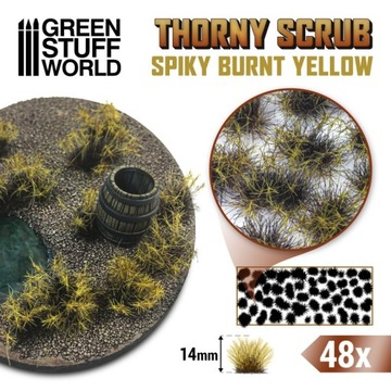 Thorny Scrubs - 14mm self-adhesive - Burnt Yellow