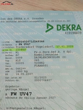 Mercedes Klasa B W245 180 CDI 109KM 2007 Mercedes-Benz Klasa B FULL OPCJA, Automat, Udok. przebieg. Mozliwa zamiana, zdjęcie 22