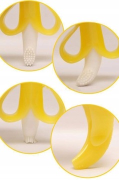Ортодонтический прорезыватель Baby Banana, желтый силикон.