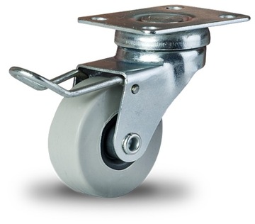 koło kółko koła 40 mm 40 kg szare hamulec nie rysu