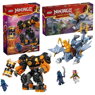 LEGO Ninjago Robot Mech żywiołu ziemi Cole'a 71806 I Mały Smok Riyu