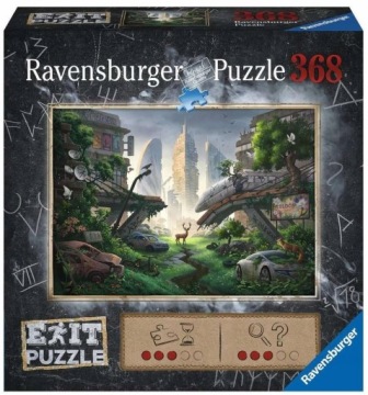 Puzzle Vzdělávací puzzle pro děti Sada Opuštěné město Postapo