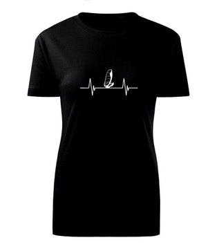 Koszulka T-shirt M581 WINDSURFING EKG ŻAGLE DESKA damska różne kolory