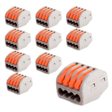 10x SZYBKOZŁĄCZKA KOSTKA ZŁĄCZKA DRUT LINKA 4x4mm