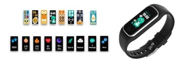 Смарт-браслет DENVER на руку детский, SPORTY, черный