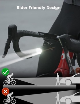 Умный велосипедный фонарь iGPSport VS1200 с креплением M80