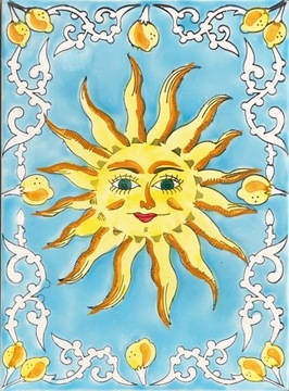 DEKORACYJNA KAFLA ARABSKA 25x33 @ MAROKO @ TUNEZJA