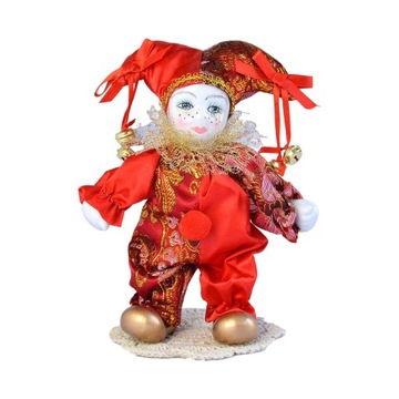 Antyczna porcelanowa lalka model anioła z kos