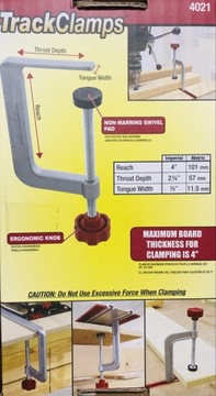 ЗАЖИМЫ ДЛЯ РЕЛЬСОВ И ПРОФИЛЕЙ T-TRACK TrackClamps MILES