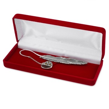 Серебряная закладка СЕРДЦЕ 12,5 см