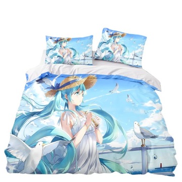 POŚCIEL dziecko PREZENT Manga Hatsune Miku 160x200