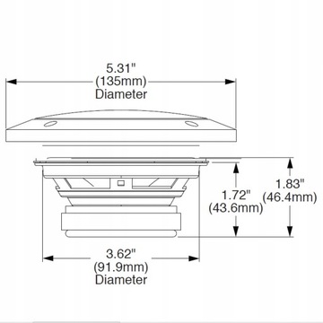 Двухполосные динамики Rockford Fosgate R14x2 100 мм