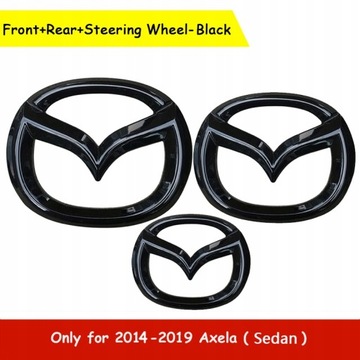 3 szt Emblemat znaczek Mazda 14-19 Axela Sedan