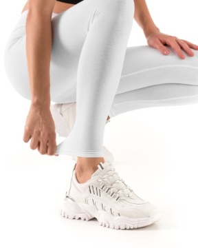 Женские длинные хлопковые леггинсы полные гетры