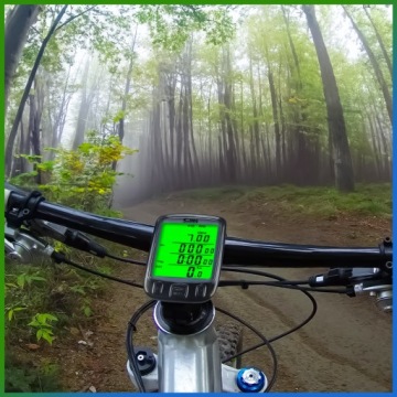 Водонепроницаемый ЖК-СЧЕТЧИК ВЕЛОСИПЕДА, СПИДОМЕТР С ПОДСВЕТКОЙ, 27 ФУНКЦИЙ