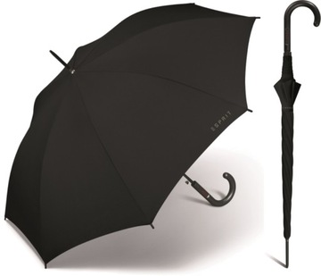 PARASOL PARASOLKA DAMSKA MĘSKA ESPRIT CZARNA DŁUGA