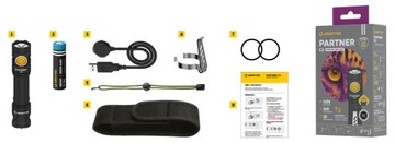 ФОНАРЬ ДЛЯ КЕМПИНГА ARMYTEK МОЩНЫЙ ПАРТНЕР C2 1100 ЛМ ХОЛОДНОГО ЦВЕТА USB