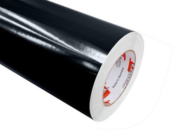 Черный глянцевый шпон для рулона столешницы мебели 50x150см