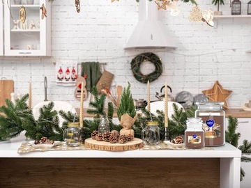 ŚWIECE ZAPACHOWE ŚWIĄTECZNE ŚWIECZKI 4X ŚWIECA ZESTAW NA PREZENT ŚWIĄTECZNY