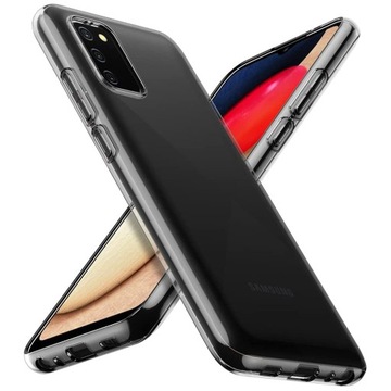 ЧЕХОЛ ДЛЯ SAMSUNG Galaxy A03s / A02s СИЛИКОНОВЫЙ ПРОЗРАЧНЫЙ + СТЕКЛО