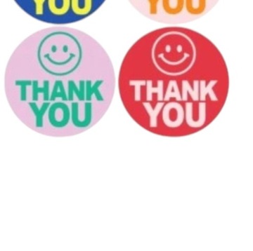 Naklejki motywacyjne 500 Szt dla dzieci na rolce Thank you prezent