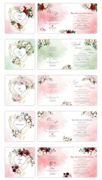 Свадебные ПРИГЛАШЕНИЯ, Акварель, Геометрика