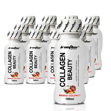 IRONFLEX COLLAGEN BEAUTY SHOT 12x100ml SKÓRA WŁOSY PAZNOKCIE URODA KOLAGEN
