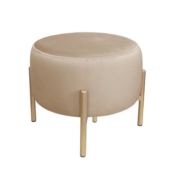 Pufa OLA LOFT ławka podnóżek metal złota MG06