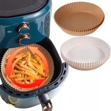 50pcs Air Fryer Disposable Paper Liner 16CM 20CM