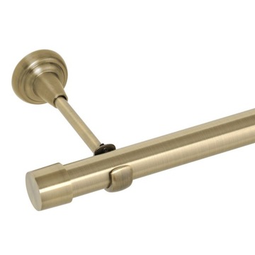 Карниз одинарный над окном, золотой, 25 мм/240 см