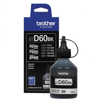 BROTHER BTD60BK Tusz Brother BTD60BK black 6500str DCP-T510W/DCP-T710W/MFC-