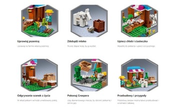 ПОДАРОЧНЫЙ НАБОР БЛОКОВ LEGO MINECRAFT BAKERY HOUSE MAINCRAFT BLOCK