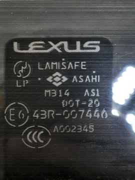 LEXUS LS 430 LS430 2004 FACELIFT SKLO (OKNO) DVEŘE ZADNÍCH ZADNÍ PRAVÁ RYCHLA BOČNÍ