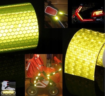 ЛЕНТА САМОКЛЕЯЩАЯСЯ СВЕТООТРАЖАЮЩАЯ, НЕОНОВО-ЖЕЛТАЯ, 5М