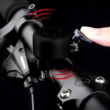 ГРОМКИЙ МЕТАЛЛИЧЕСКИЙ ЗВОНОК ДЛЯ ЧЕРНОГО ВЕЛОСИПЕДА