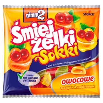 nimm2 Śmiejżelki Sokki Żelki owocowe 90 g