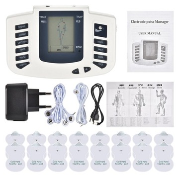 ELEKTROSTYMULATOR MIĘŚNI NERWÓW TENS EMS + ELEKTR.