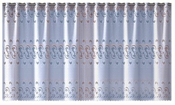 Lambrekin żakardowy biały metraż 347690 wys 50cm