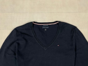 Tommy Hilfiger sweterek damski unikat logoVneck XL