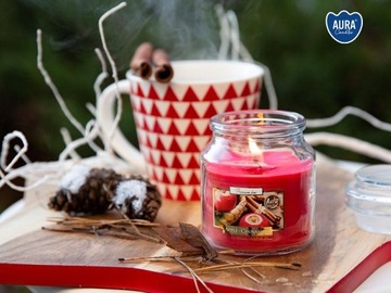 ŚWIECE ZAPACHOWE ŚWIĄTECZNE ŚWIECZKI 4X ŚWIECA ZESTAW NA PREZENT ŚWIĄTECZNY