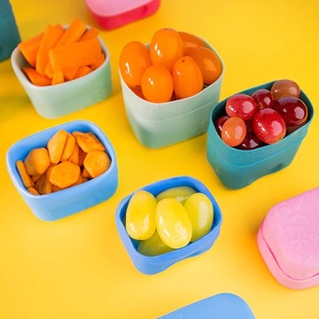 Силиконовый контейнер B.Box для пищевых закусок для ланчбокса, 2 шт., ягоды