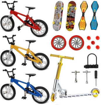 18szt ZESTAW MINI ZABAWKA FINGERBIKE/FINGERBOARD