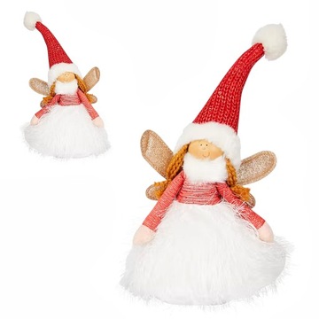 FIGURKA ANIOŁ ŚWIĄTECZNY ANIOŁEK OZDOBA 27 CM