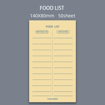 50 Sheets Memo Pad Week Plan Month Plan Student