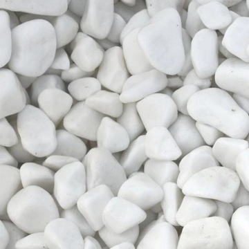 Kamień Biały Marmur Śnieżny Otoczak 20-40 mm 5 KG