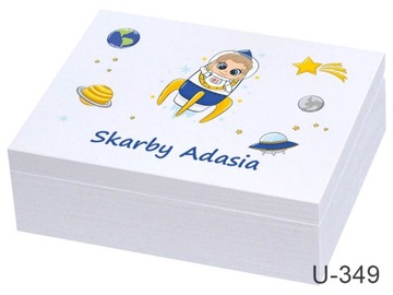 Pudełko na roczek Kuferek wspomnień grafika