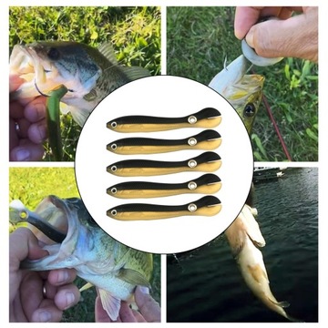 5 мягких рыболовных приманок Small Loach Bionic Fake