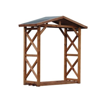 Drewutnia 180x80x212 cm brązowa Werth-Holz