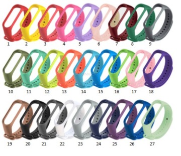 РЕМЕНЬ ДЛЯ БРАЛЕТА ДЛЯ XIAOMI MI BAND 3/4 МНОГО ЦВЕТОВ