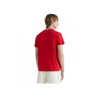 Koszulka męska TOMMY HILFIGER czerwony bawełniany t-shirt r XS